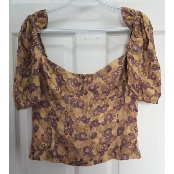 Aritzia Wilfred Novella Short Puff sleeve Blouse XL - Picture 1 of 8